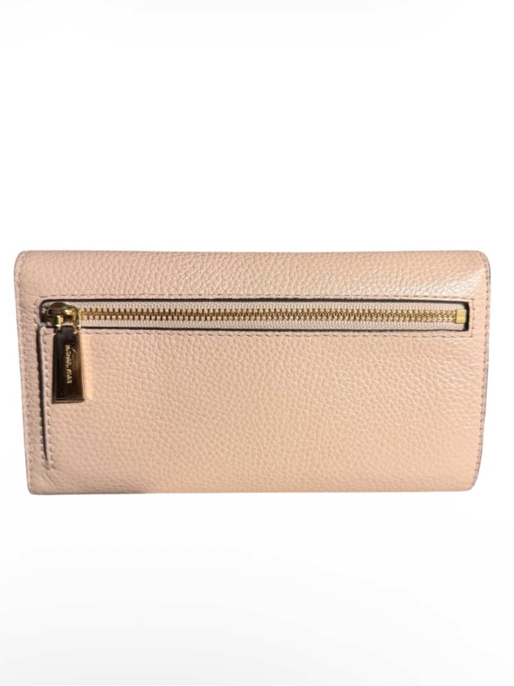 Michael Kors Rose Pink Pebbled Leather Continental Wallet with Gold Hardware - Picture 2 of 15